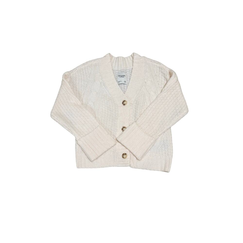 Abercrombie & Fitch Cream Cable Knit Cardigan Sweater Women’s XXS